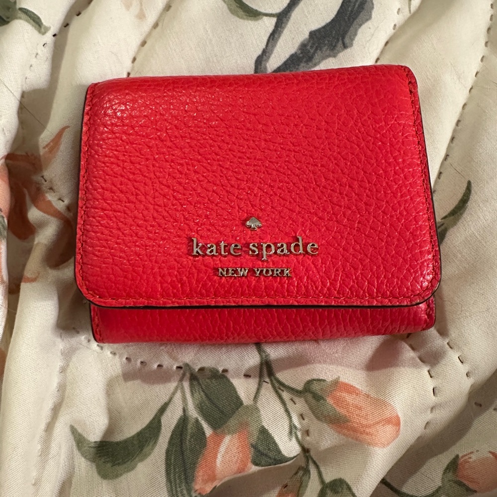 kate spade Red Wallet Textured Leather